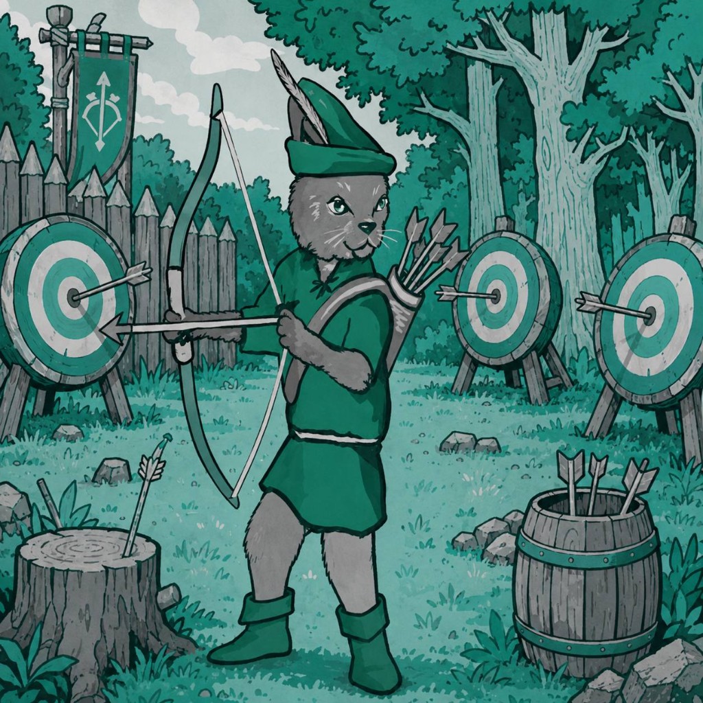 Hobbs at archery